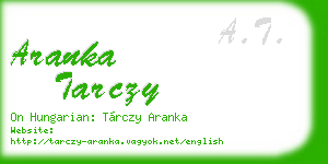 aranka tarczy business card