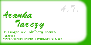 aranka tarczy business card